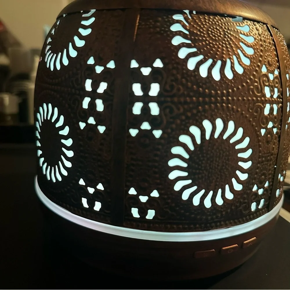 Ominihome Essential Oil Aroma Diffuser Bronze Metal